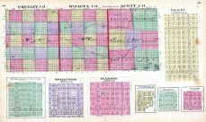 GreeleyTownship, Wichita, Scott, Leoti, Hodgeman Center, Greeley Center, Ivanhoe, Pawnee Valley, Marena, Grigsby, Kansas State Atlas 1887